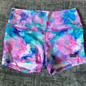 Fleo Women's Pink and Blue Apex Shorts